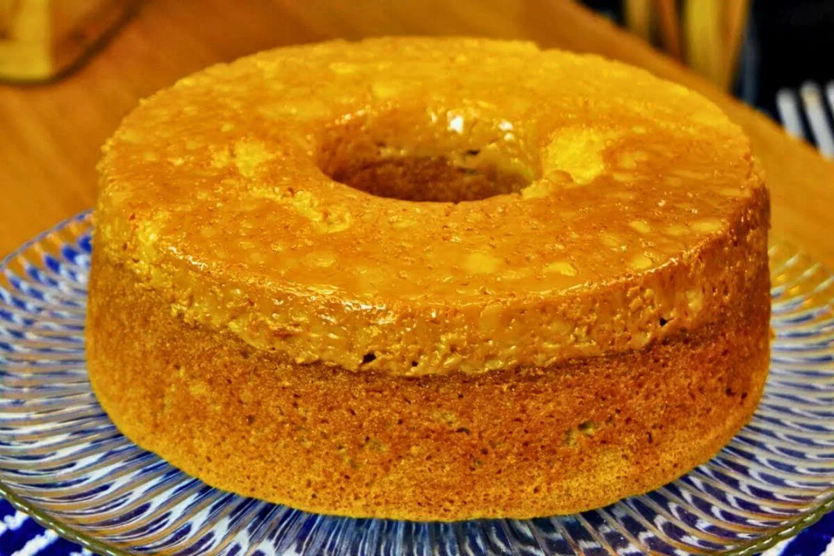 Bolo de Churros Invertido Caseiro com Leite Condensado