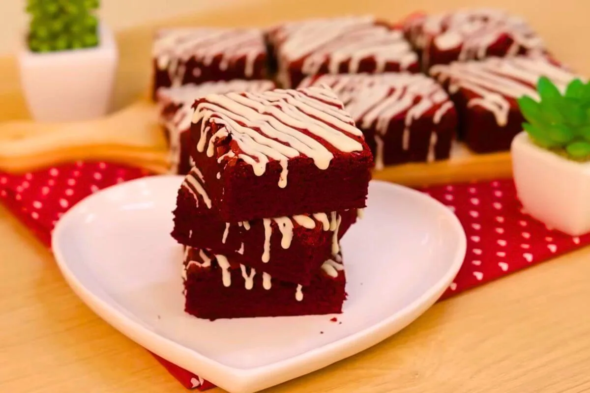 Brownie Red Velvet Perfeito
