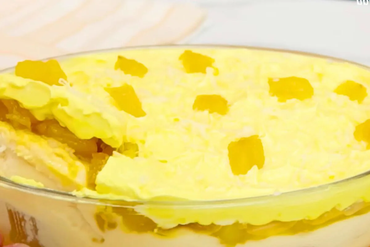 Pavê de Abacaxi Simples e Fácil