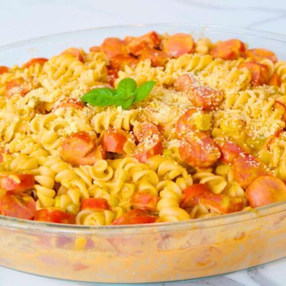 Macarrão Com Salsicha Cremoso Macarrão Com Salsicha Cremoso