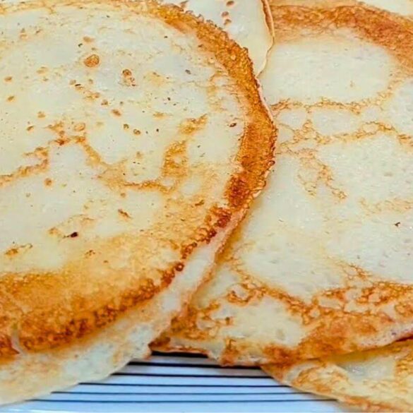 Wheat flour and gluten free pancake dough