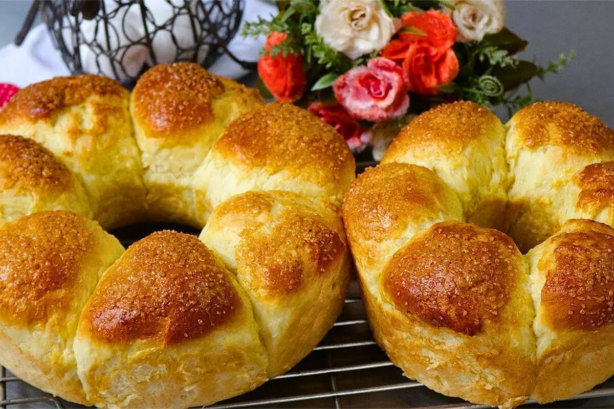 Pão Caseiro Rosca de Batata Sem Sovar