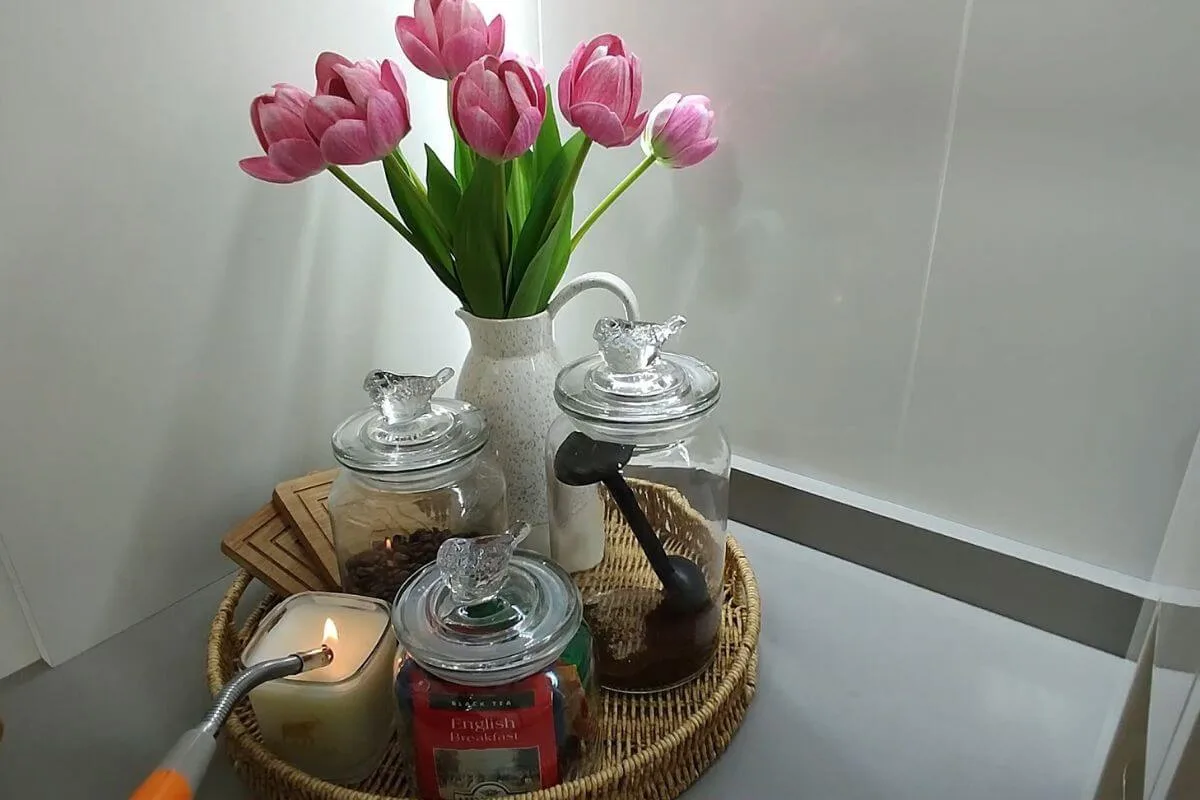 Flores Na Cozinha