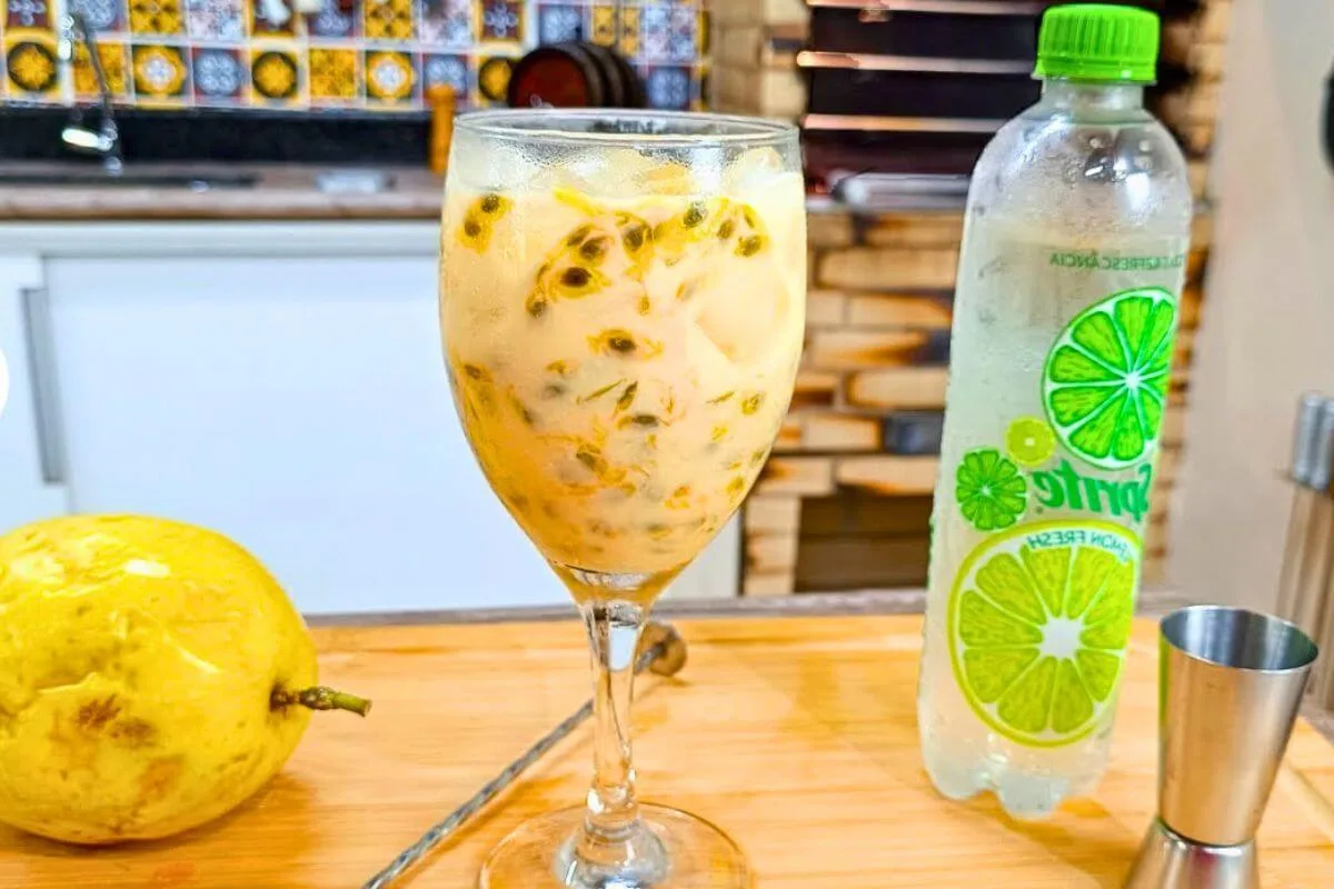 Drink Refrescante Sem Álcool: Maracujá com Leite Condensado