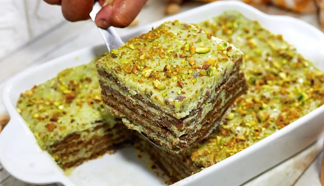 Pavê de Pistache Cremoso e Cheio de Sabor