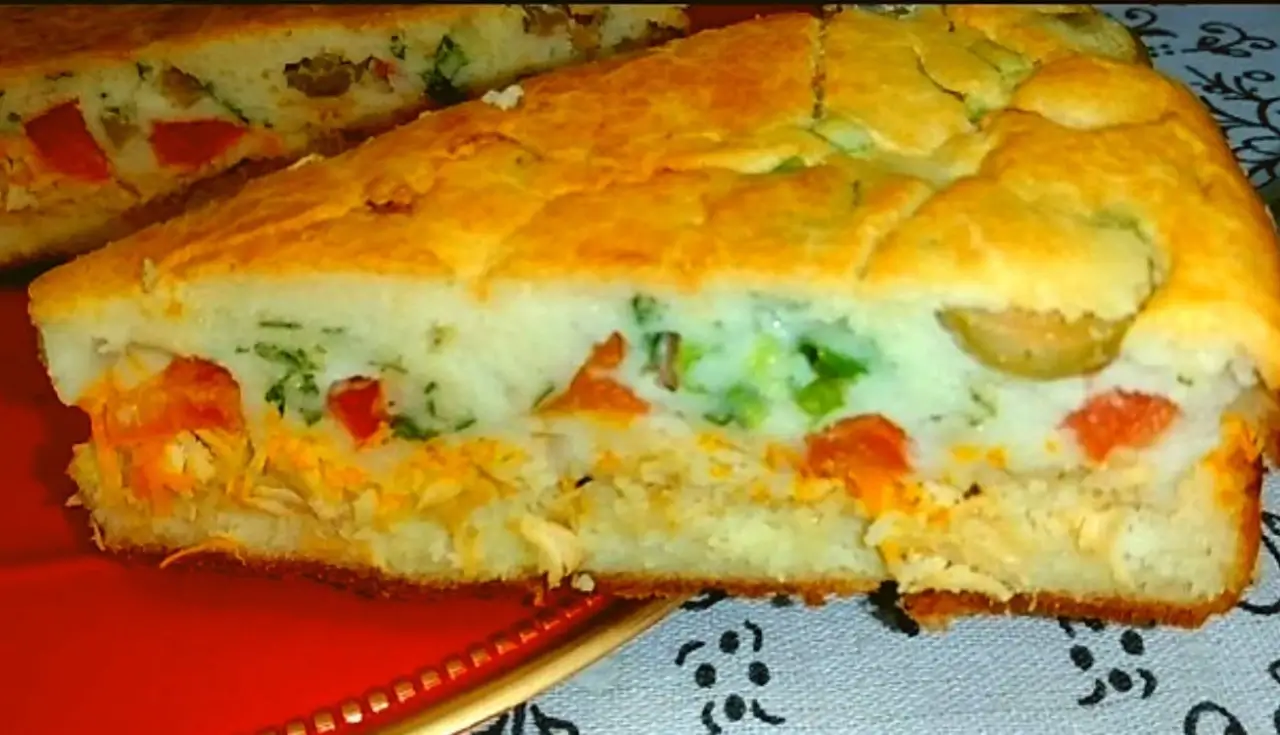 Torta Fit de Frango Sem Trigo e Sem Leite