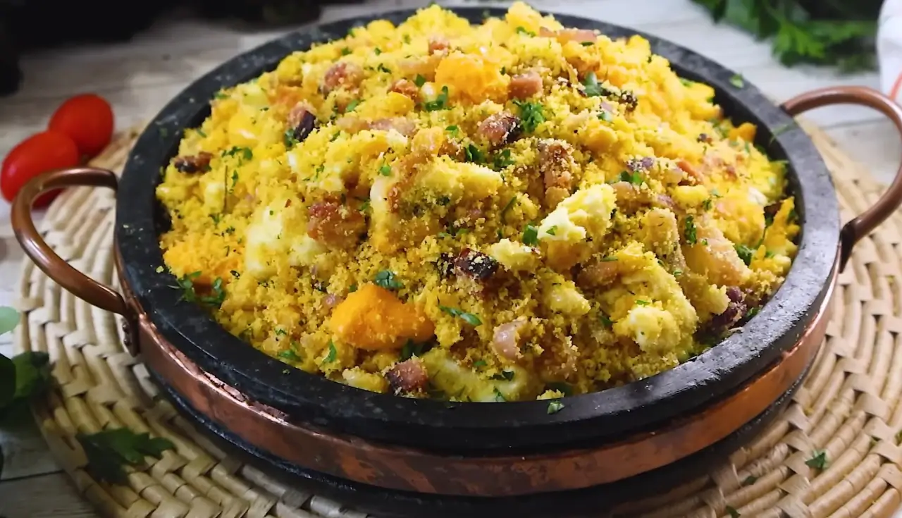 Farofa Mineira Perfeita de Farinha de Milho