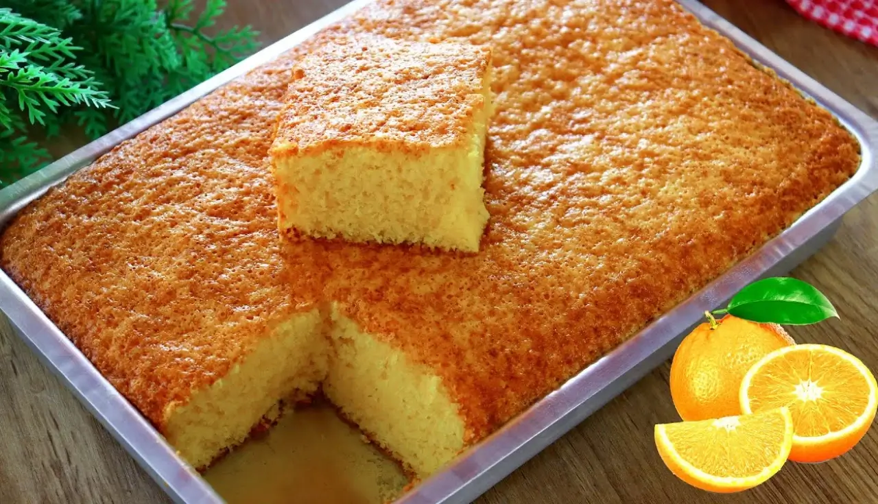 Bolo de Laranja Fofinho de Liquidificador
