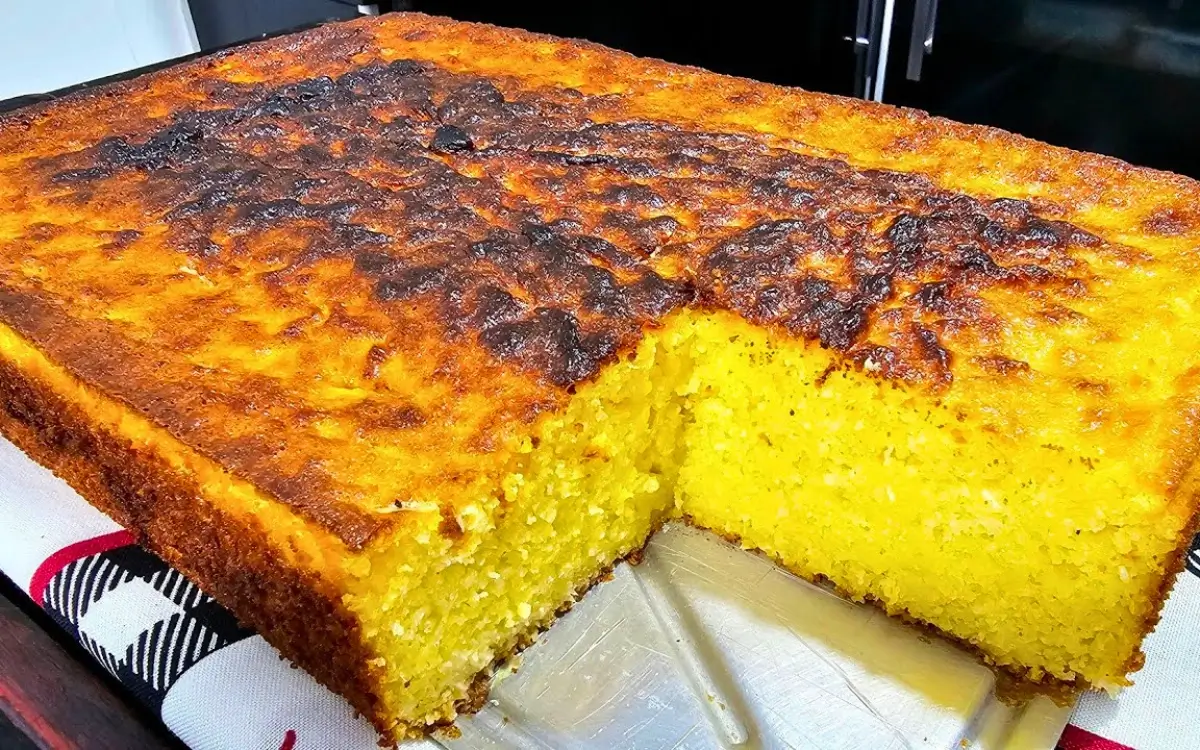 Bolo de Milho Fofinho Sem Farinha