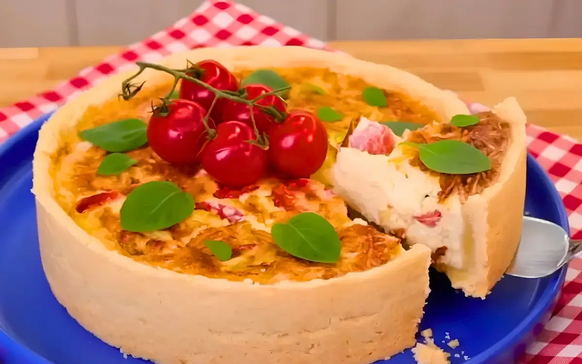 Quiche de Queijo Cremosa: O Segredo da Massa Que Derrete na Boca