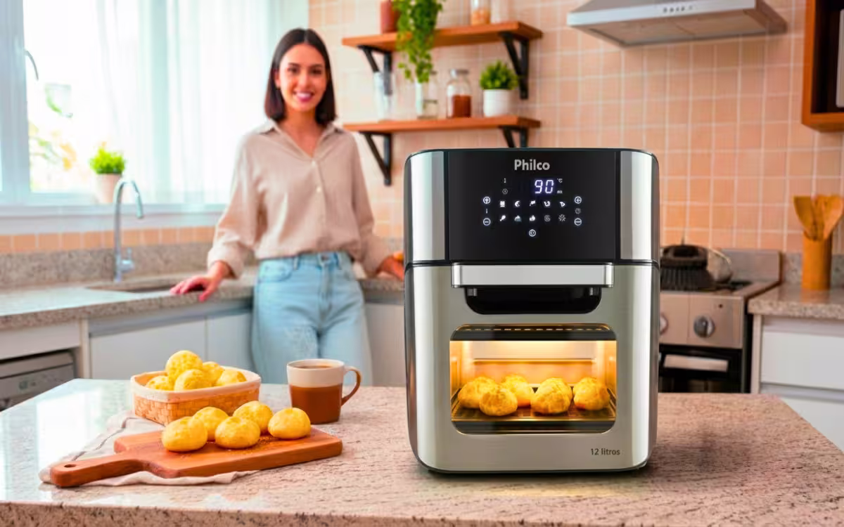 Fritadeira Philco Air Fryer Oven 12L PFR2200P Review Completo