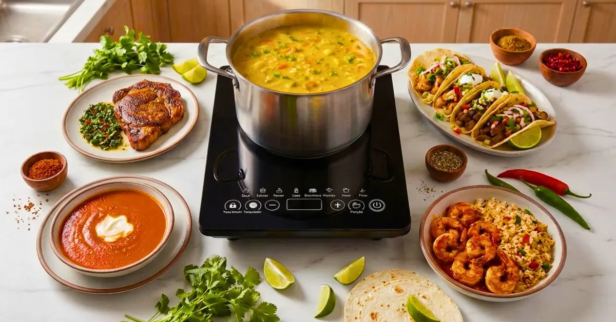 Cooktop de Indução Portátil 1 Boca 2200W 9 Níveis de Potência