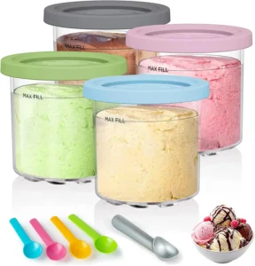 Kit 4 Potes Ninja Creami Compatível NC299AM e NC300S